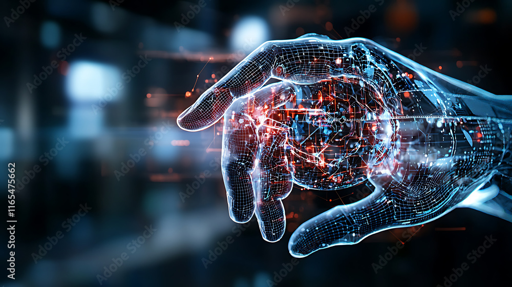 Aufkleber exploring digital innovation futuristic technology in a virtual realm abstract concept digital space
