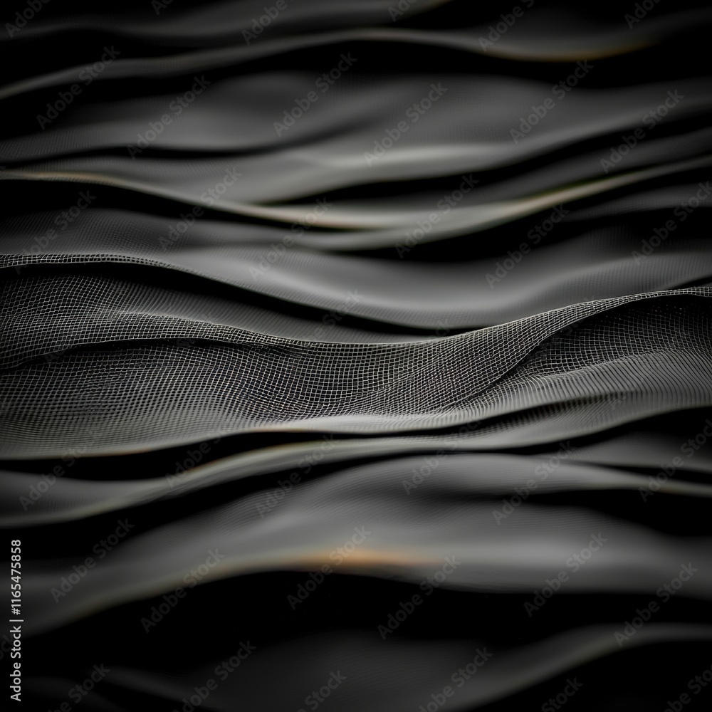 Poster abstract dark grid waves digital texture background for web design