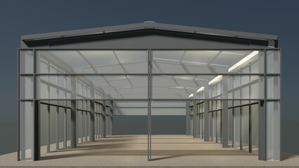 Obraz premium 3D illustration of building project