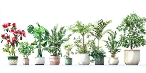 Obraz premium Potted Plants Side by Side