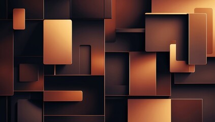 Richly layered geometric patterns create a warm, dark ambiance that captivates the viewer with depth and elegance