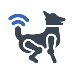Robot dog icon
