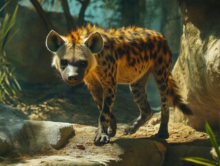 Fototapeta premium Hyena at zoo