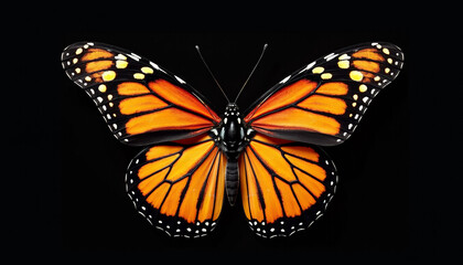 Naklejka premium Stunning Monarch Butterfly in Vivid Detail
