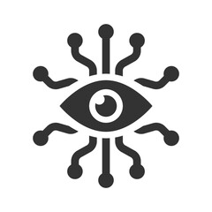 Cyber eye icon