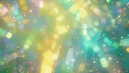 Abstract Glittering Lightscape: A Kaleidoscope of Pastel Hues
