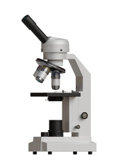 3d Render of microscope isolated