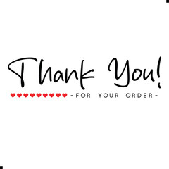 Thank You for Your Order. Elegant Thank You for Your Order Design with Stylish Graphics. Sophisticated Thank You for Your Purchase Image with Modern Elements. Chic Thank You for Your Order Graphic