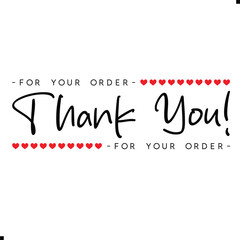Thank You for Your Order. Elegant Thank You for Your Order Design with Stylish Graphics. Sophisticated Thank You for Your Purchase Image with Modern Elements. Chic Thank You for Your Order Graphic