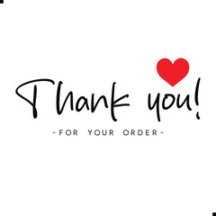 Thank You for Your Order. Elegant Thank You for Your Order Design with Stylish Graphics. Sophisticated Thank You for Your Purchase Image with Modern Elements. Chic Thank You for Your Order Graphic