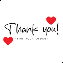 Thank You for Your Order. Elegant Thank You for Your Order Design with Stylish Graphics. Sophisticated Thank You for Your Purchase Image with Modern Elements. Chic Thank You for Your Order Graphic