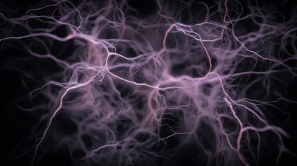 Abstract Purple Energy Lines  Glowing Chaos Background Texture