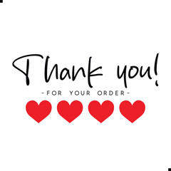 Thank You for Your Order. Elegant Thank You for Your Order Design with Stylish Graphics. Sophisticated Thank You for Your Purchase Image with Modern Elements. Chic Thank You for Your Order Graphic