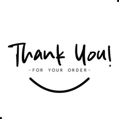 Thank You for Your Order. Elegant Thank You for Your Order Design with Stylish Graphics. Sophisticated Thank You for Your Purchase Image with Modern Elements. Chic Thank You for Your Order Graphic