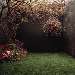 Romantic Garden Wedding Backdrop  Flowers  Greenery  Ceremony