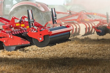 Preparation for work of agricultural equipment.
