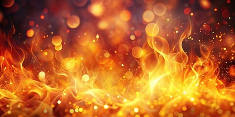 Fototapeta premium Abstract Fire Bokeh Background Graphic Design