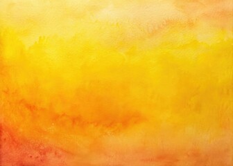 Abstract Yellow Watercolor Gradient Peach Background