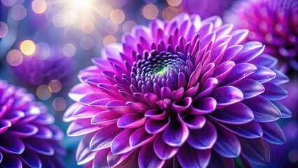 AI Generated Purple Flower Close-Up - High Depth of Field