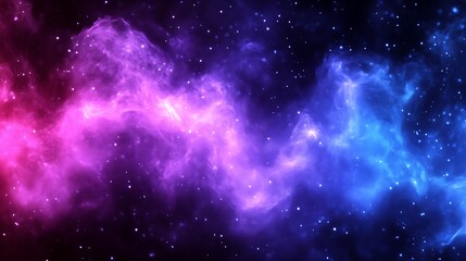 Obraz premium Cosmic Nebula Swirls Purple Blue Stellar Dust
