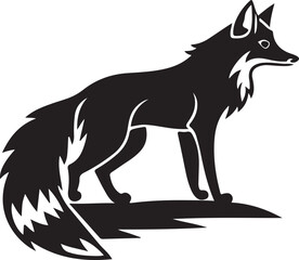 Fototapeta premium Elegant Fox Silhouette