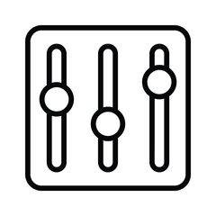 Equalizer icon representing sound adjustment and audio communication