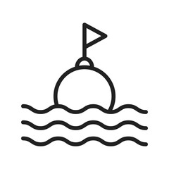 Buoy icon vector image. Suitable for mobile apps, web apps and print media.