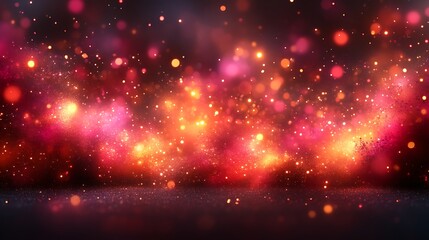 Red and Orange Glitter Sparkle Background