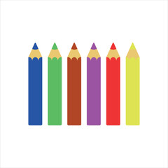 Colorful crayons.