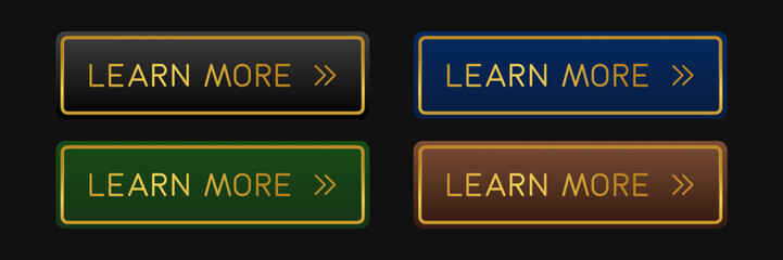 Colorful CTA button set.