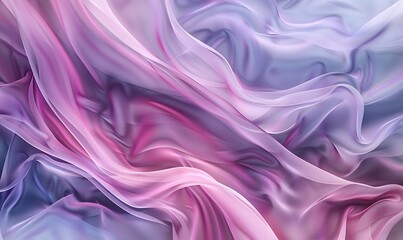 Obraz premium Soft, flowing pastel pink and lavender curves, creating a dreamy and serene background