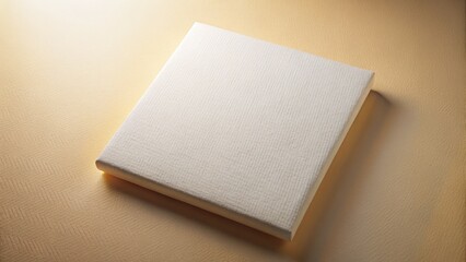 Fototapeta premium Blank White Canvas Closeup Product Photography