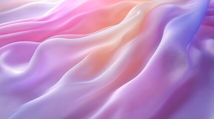 Obraz premium Pastel Draped Fabric Soft Hues Gentle Waves