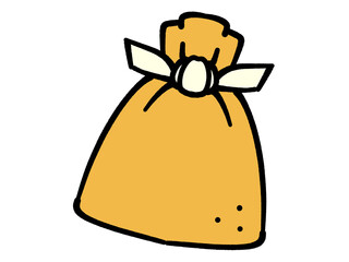 おでんのもち巾着のイラスト素材