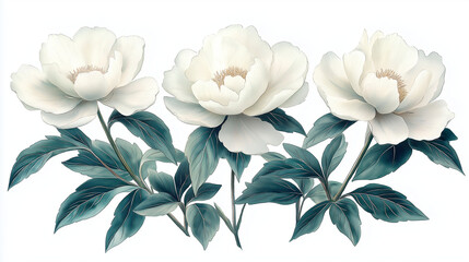 Delicate peony flower