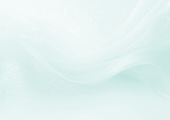 ミントグリーンのオーガンジーのキラキラな背景