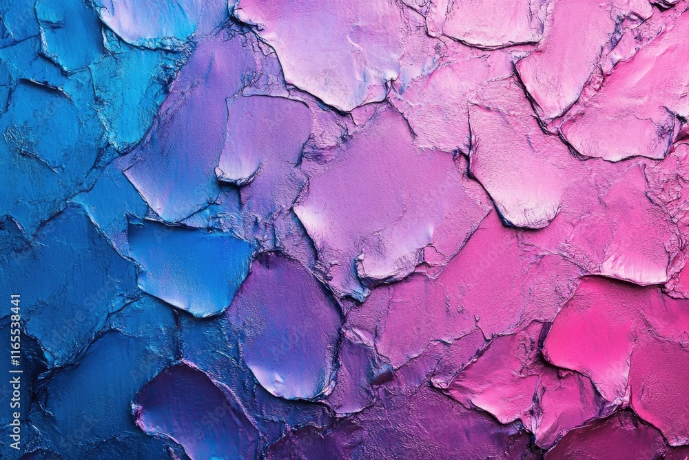 Poster Vibrant gradient painting creating textured abstract background
