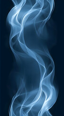 Abstract Blue Smoke Background Illustration