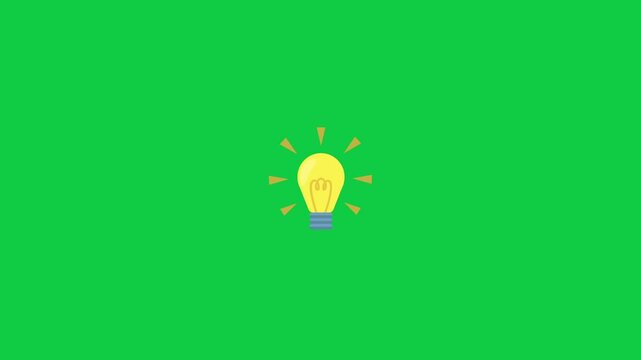 A lightbulb icon surrounded by small glowing dots on a green background, representing creativity and innovative thinking in design projects.