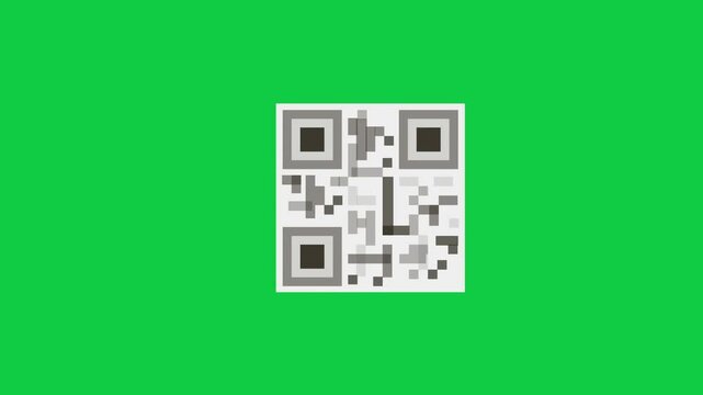 A QR code graphic on a green background, symbolizing digital scanning, modern technology, and efficient communication methods in contemporary designs.