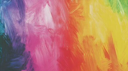 Vibrant Rainbow Abstract Paint Strokes