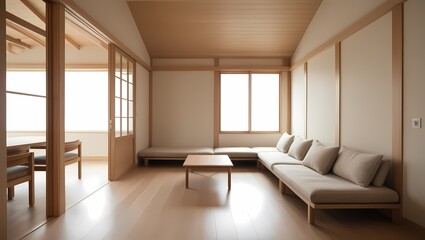 Clean and Organize a Minimalist Muji-Style Japandi Wooden Room for Ultimate Tranquility