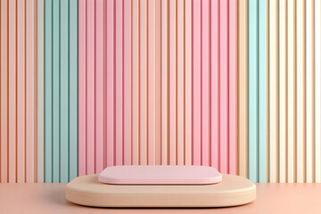 Pastel Pink 3D Render Background