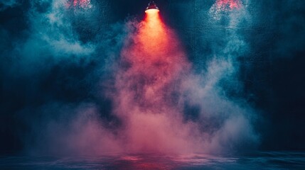 Fototapeta premium Abstract vibrant smoke cloud in a surreal atmosphere