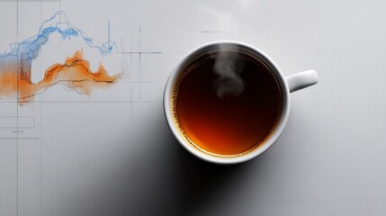 Aromatic Coffee Break: Chart Analysis and a Warm Beverage