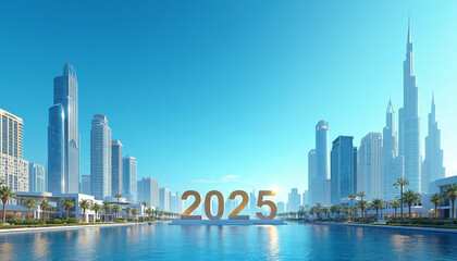 Obraz premium Vibrant Cityscape with 