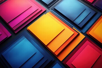 Obraz premium Graphic layouts for colorful promotional flyers displayed in vibrant arrangement