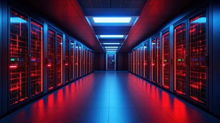 Fototapeta premium Secure data chamber an innovative approach protecting sensitive information cybersecurity