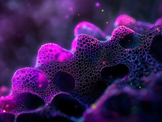 3D metaball shapes arranged in fluid geometric patterns with glowing effects 