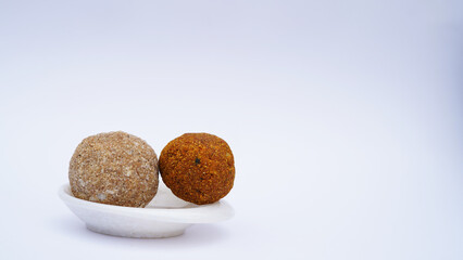 Fenugreek or methi ke Laddu, laddo or laddoo or sweet mithai balls for boosting immunity in winters